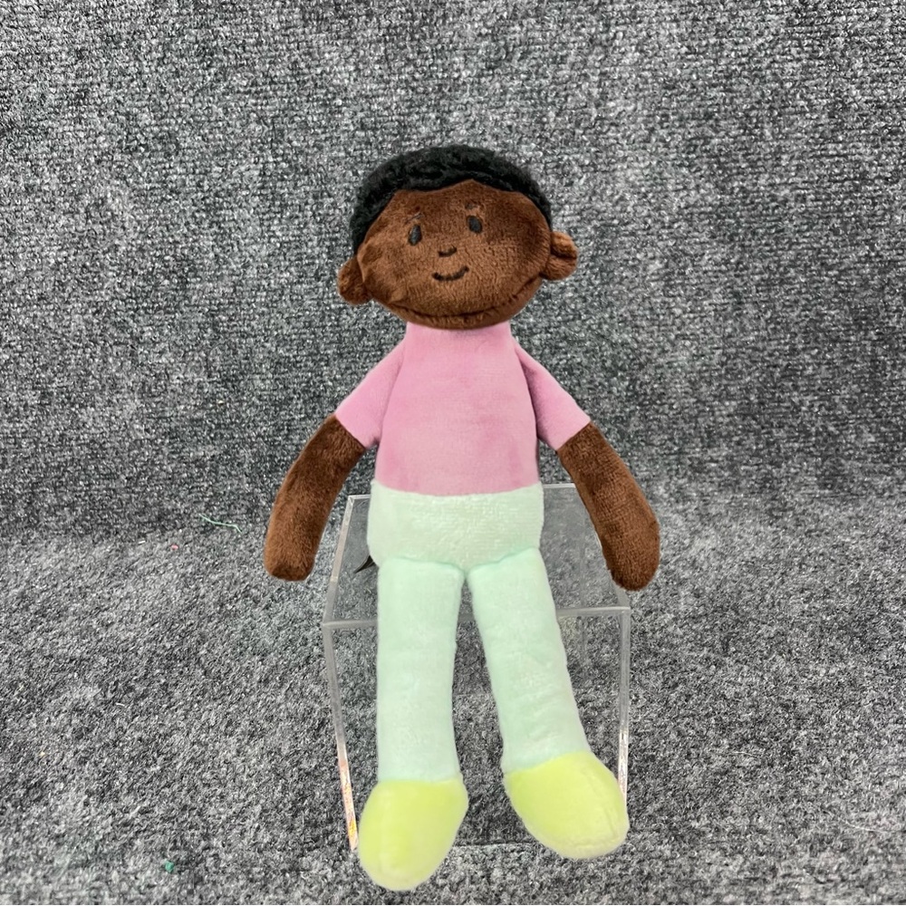 Demdaco Strong Wonderful You 9" Doll African American Girl Hopeful Rainbow